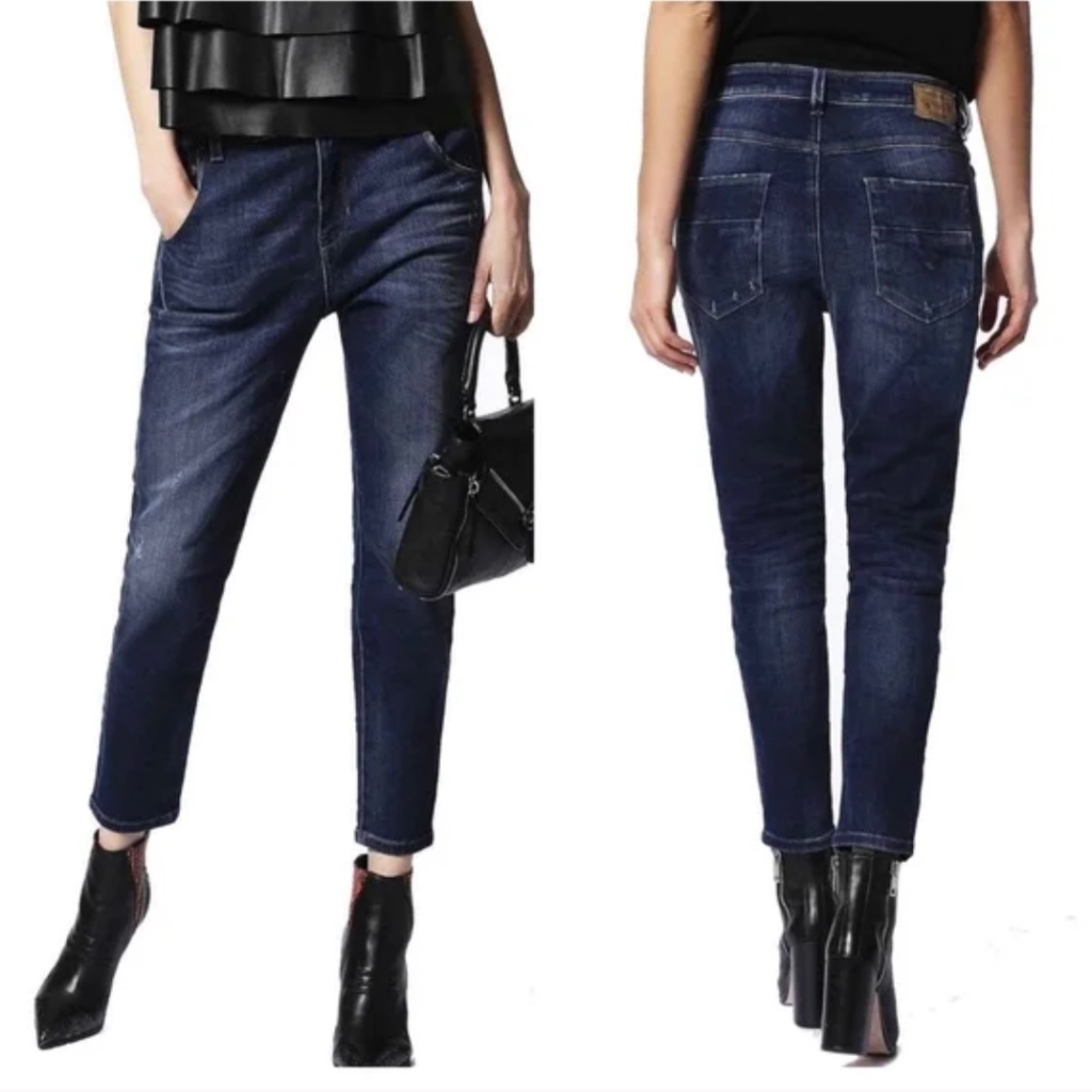 Diesel Women's Dark Blue Boyfriend Jeans